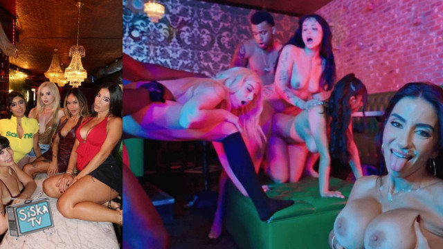 Lena the plug, Violet Myers, Beca Barbie, Linda Lan, Lawson jones, Victor Ray - NEW NIght Club Plug Talk Orgy