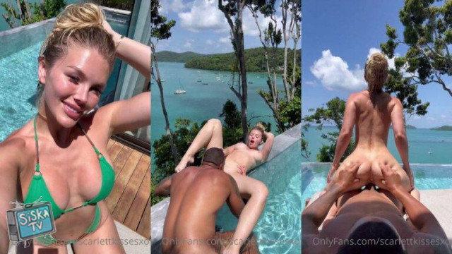 Scarlettkissesxo - Pool BG Reverse CowGirl Ride