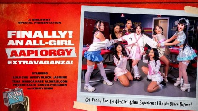 Kimmy Kimm, Lulu Chu, Alona Bloom, Avery Black, Jasmine Teaa, Marica Hase, Phoebe Kalib, Connie Perignon - An All Girl Asian Orgy Extravaganza