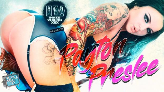 Payton Preslee - Payton Preslee takes her panties off for her new tattoo