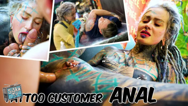 Anuskatzz - Anuskatzz ANAL SEX With Her Tattoo Customer