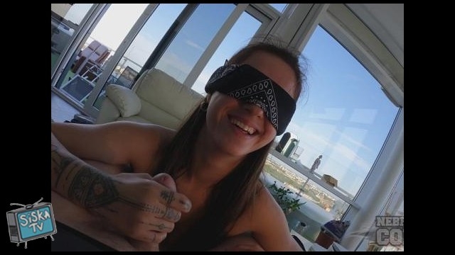 Gabriella Lati - Gabriela Lati Giving A Pov Blindfolded Blowjob She Loves Cum In Her Mouth And Sloppy Bj