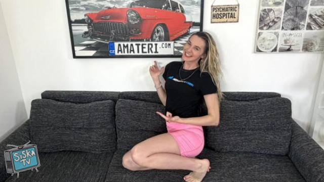 Victoria Benz - Laughing blonde Czech model loves a hard dick