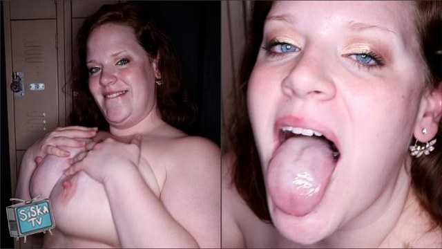 Baby Rachie - BBW With Huge Tits Swallows Cum