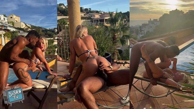 Tasha Paige - BBC Poolside Sex With The View