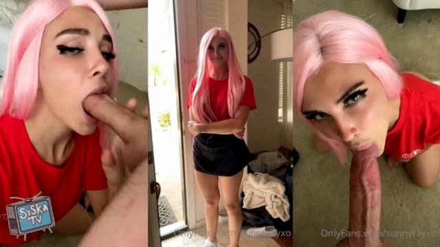 Sunny Ray - Pizza Delivery Blowjob Video Leaked