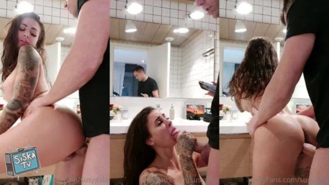 Susy Gala - Alberto Blanco Sextape In Toilet