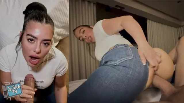 Iris Rodriguez - Horny Girlfriend Jeans Ripped And Fucked Hard By Boyfriend