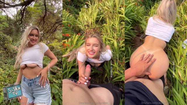Cas Summer - BRAND NEW POV Sneaky Sex In The Jungle