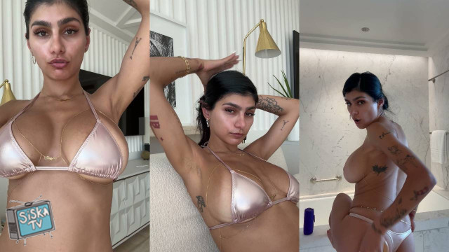 Mia Khalifa - Smoking Pot And Naked Shower NEW PPV