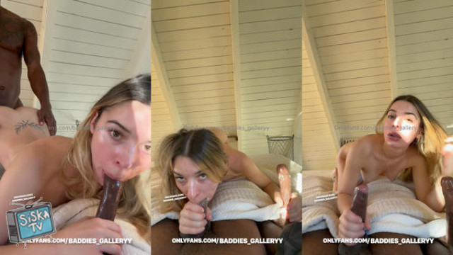 Izzy Swallows - Blonde Beauty Sucks Dildo While Fucked By BBC