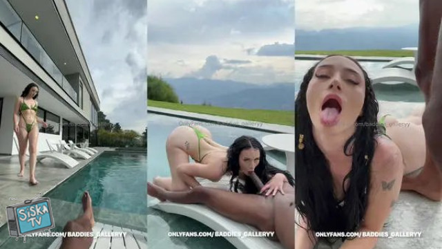 Auhneesh Nicole - BBC Fucks By The Pool