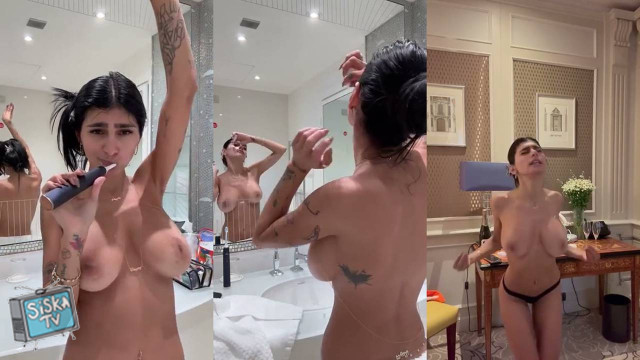 Mia Khalifa - Flaunts Her Boobs During Morning Routine NEW Onlyfans Live