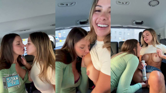 Madiiitay, Mathema Kitten - Hot Lesbian Pussy Eating Car Sex In The Public Parking Lot