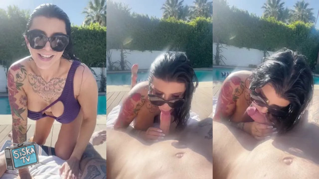 Romi Rain - Pool Day Face Fucking Facial OnlyFans Scene