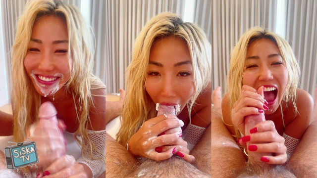 Jennie Rose Sins - POV Whipped Cream Fun Cock Sucking