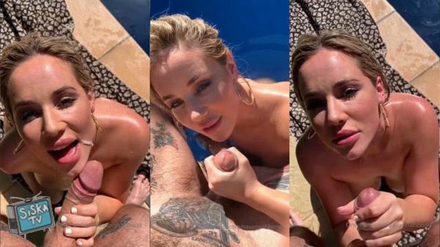 Savannah Bond - Poolside BJ