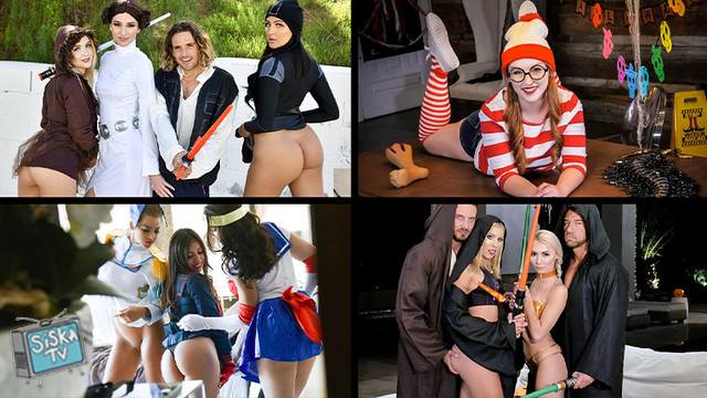 Sami Parker, Avery Black, Brooklyn Gray, Daisy Stone - A Cosplay Compilation