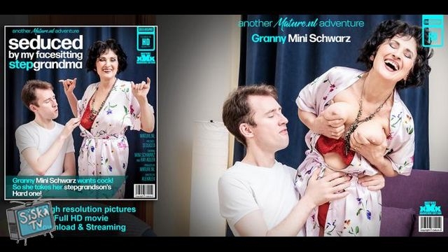 Mini Schwarz - Mini Schwarz is a horny facesitting granny that wants her stepgrandson