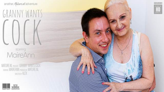 MaireAnn - Naughty Granny wants a young cock for steamy sex!