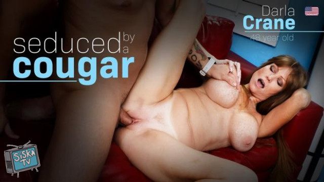 Darla Crane - American MILF Darla Crane seduces a young man to fuck her wild at her house!