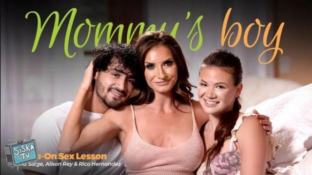 Alison Rey, Silvia Saige - Hands On Sex Lesson - MommysBoy