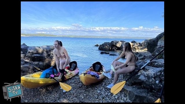Kristina, Mira D - Nude Kayaking And Hiking Naked Outdoors On A Deserted Adriatic Island With Mira And Kristina