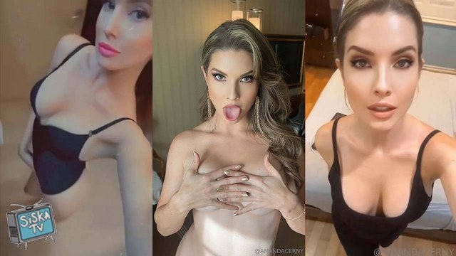 Amanda Cerny - Hot Cleavage Full Nude Booty Strip